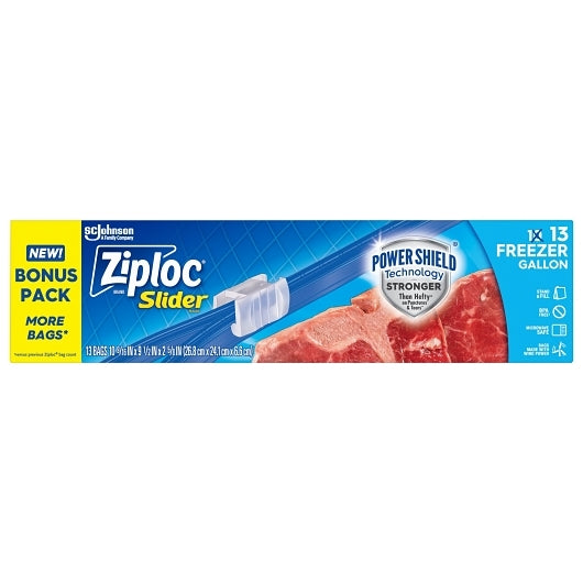Ziploc Slider Freezer Gal 13Ct, 12 x 13 ct Case - Disposables