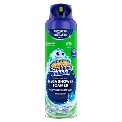 Scrubbing Bubbles Mega Shower Foamer, 8 x 20 oz Case - Cleaners & Sanitizers