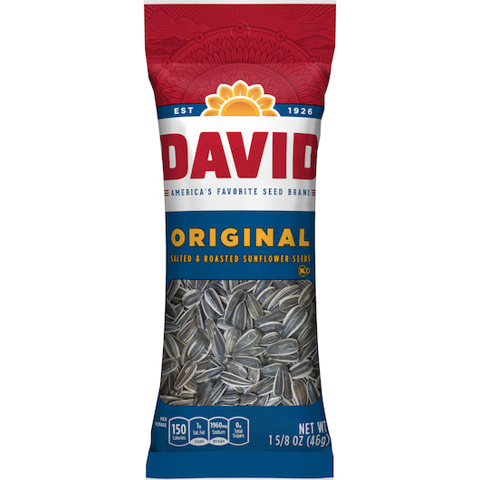 David Original Unpriced Tubes, 12 x 12 x 1.625 oz Case - Nuts & Seeds