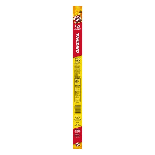 Slim Jim Giant Snack Sticks, 6 x 24 x 0.97 oz Case - Meat Snacks