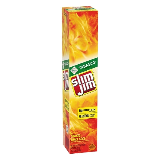 Slim Jim Giant Tabasco Snack Sticks, 6 x 24 x 0.97 oz Case - DOT product image 5