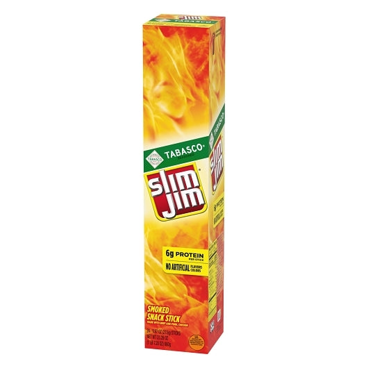 Slim Jim Giant Tabasco Snack Sticks, 6 x 24 x 0.97 oz Case - DOT product image 7