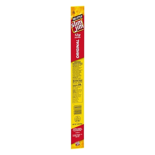 Slim Jim Deli Style Smoked Meat Snack Sticks, 6 x 18 x 1.8 oz Case - DOT product image 4