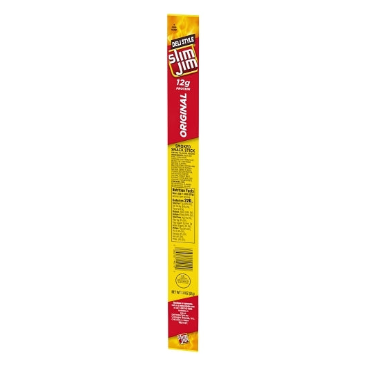 Slim Jim Deli Style Smoked Meat Snack Sticks, 6 x 18 x 1.8 oz Case - DOT product image 6