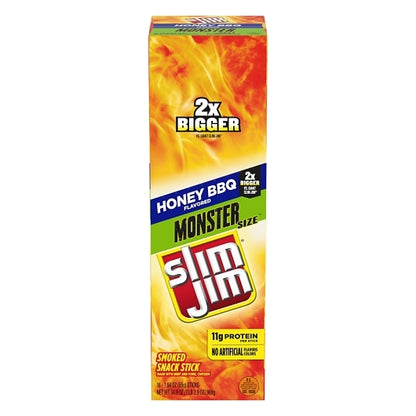 Frontier Herb Organic Monster Honey Barbecue Flavored Smoked Meat Snack Sticks, 6 x 18 x 1.94 oz Case - DOT product image 3