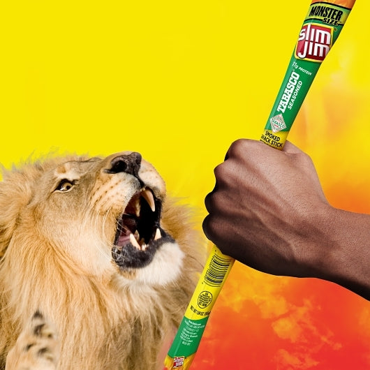 Slim Jim Monster Tabasco Flavored Smoked Meat Snack Sticks, 6 x 18 x 1.94 oz Case - DOT product image 5