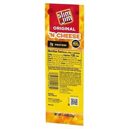 Slim Jim Cheese Original, 6 x 14 x 1.15 oz Case - DOT product image 5