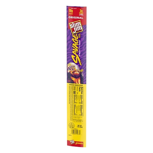 Slim Jim Meat Sticks Savage Original, 6 x 12 x 3 oz Case - DOT product image 7