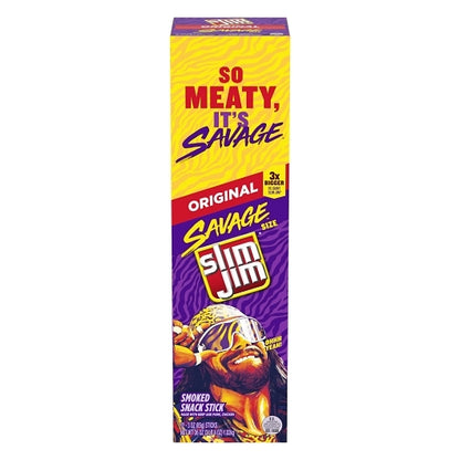 Slim Jim Meat Sticks Savage Original, 6 x 12 x 3 oz Case - DOT product image 2