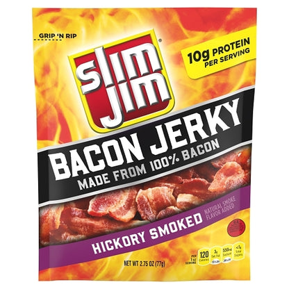 Slim Jim Smoked Bacon Jerky, 2.75Oz./Bag (Pack Of 8) - DOT product image 1