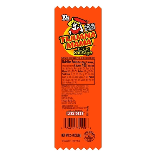 Penrose Pickled Sausage Tijuana Mama, 6 x 12 x 2.4 oz Case - DOT product image 6