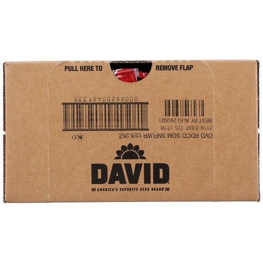 David Reduced Sodium In-Shell Sunflower Seeds, 12 x 5.25 oz Case - DOT product image 8