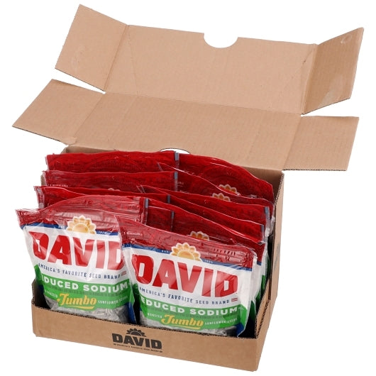David Reduced Sodium In-Shell Sunflower Seeds, 12 x 5.25 oz Case - DOT product image 6