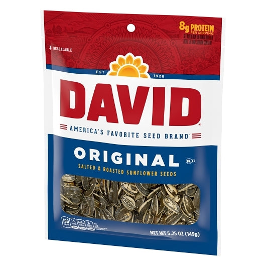 David Original Sunflower Seeds, 12 x 5.25 oz Case - DOT product image 4