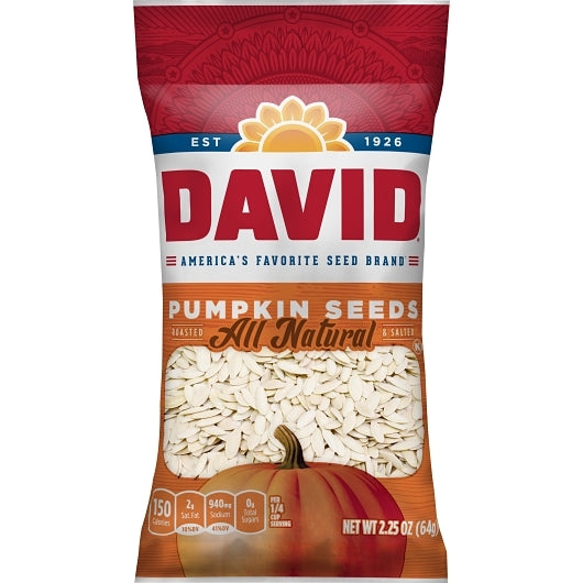 David Original Pumpkin Seeds, 12 x 2.25 oz Case - DOT product image 2