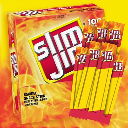 Slim Jim Original Snack Sticks, 4 x 100 x 0.44 oz Case - DOT product image 6