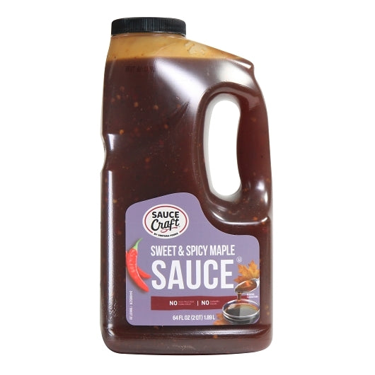 Sauce Craft Maple Sweet & Spicy Sauce Jug, 4 x 0.5 GA Case - Condiments & Sauces - image 2