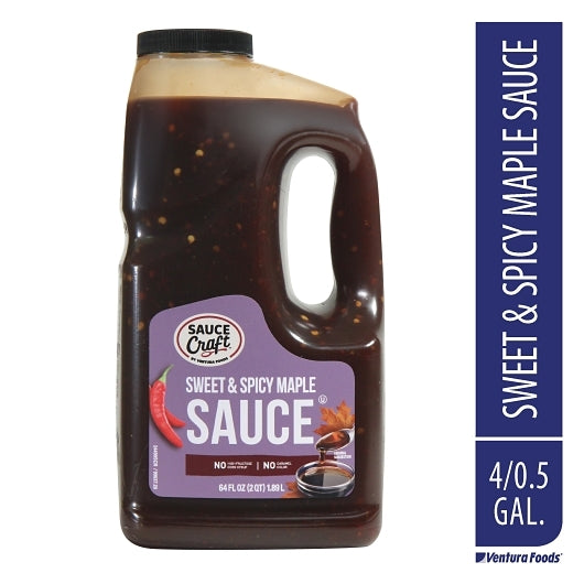 Sauce Craft Maple Sweet & Spicy Sauce Jug, 4 x 0.5 GA Case - GS1 mobile-ready hero image