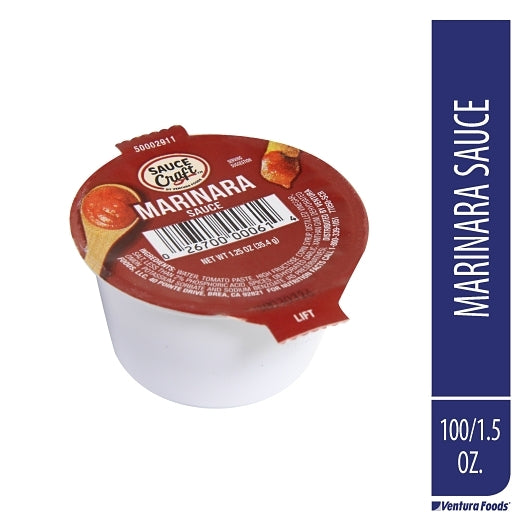 Sauce Craft Marinara Sauce Single Serve Cups, 100 x 1.25 oz Case - GS1 mobile-ready hero image