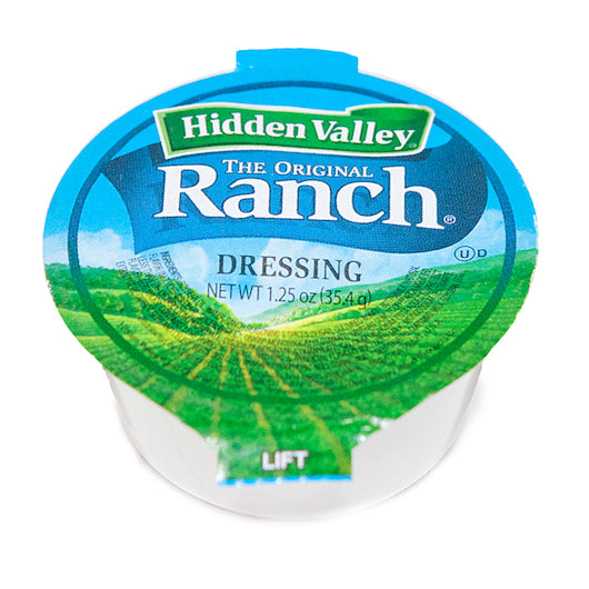 Hidden Valley Original Ranch Dipping Sauce Round Single Serve Cups, 96 x 1.25 oz Case - Condiments & Sauces
