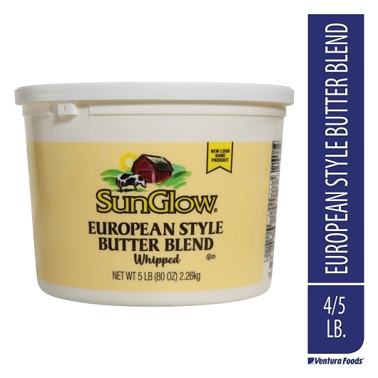 Ventura Foods Zero Grams Trans Fat European Style Whipped Butter Blend, 4 x 5 lb Case - DOT product image 3