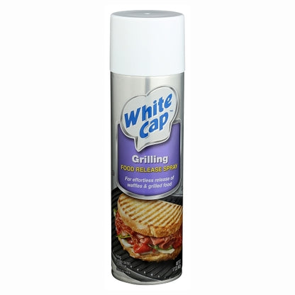 White Cap Food Release Spray Grill, 6 x 17 oz Case - Front/center packaged product image