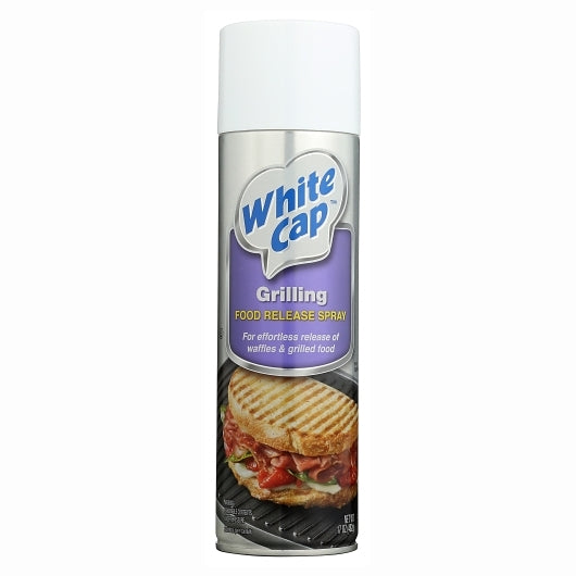 White Cap Food Release Spray Grill, 6 x 17 oz Case - Front/center packaged product image