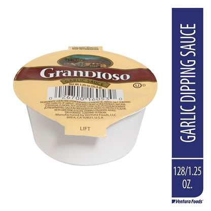 Grandioso Liquid Garlic Sauce, 128 x 1.25 oz Case - DOT product image 4