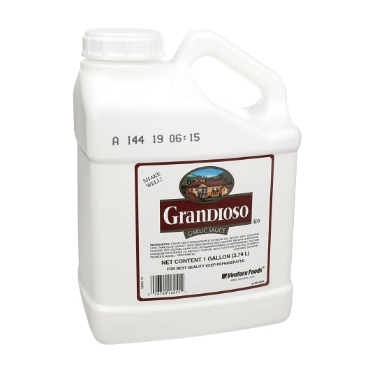 Grandioso Non-Partially Hydrogenated Liquid Garlic Sauce, 4 x 1 GA Case - DOT product image 3