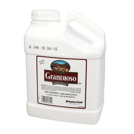 Grandioso Non-Partially Hydrogenated Liquid Garlic Sauce, 4 x 1 GA Case - DOT product image 6
