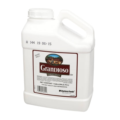 Grandioso Non-Partially Hydrogenated Liquid Garlic Sauce, 4 x 1 GA Case - DOT product image 6