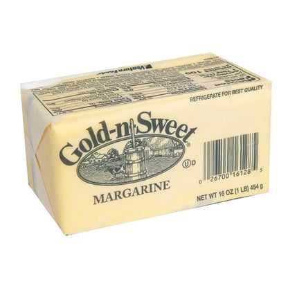 Gold N Sweet Dairy Print Margarine, 30 x 1 lb Case - Cheese & Dairy
