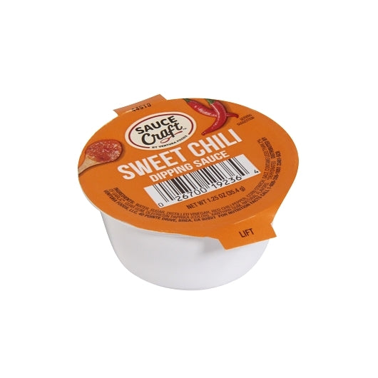 Sauce Craft Sweet Chili Dipping Sauce Round Single Serve Cups, 64 x 1.25 oz Case - Condiments & Sauces - image 2