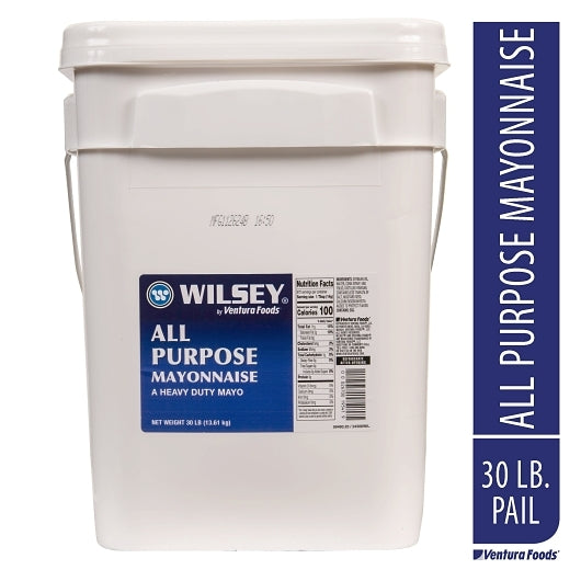 Wilsey All Purpose Mayonnaise Heavy Duty Square Pail, 1 x 30 lb Case - GS1 mobile-ready hero image