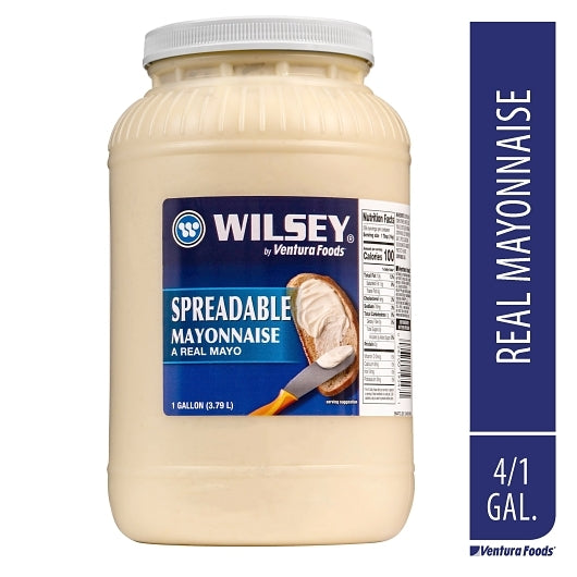 Wilsey Spreadable Mayonnaise Wide Mouth Jar, 4 x 1 GA Case - GS1 mobile-ready hero image