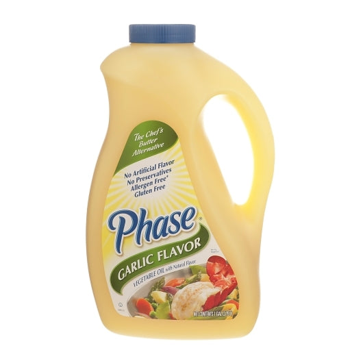 Phase Garlic Flavored Vegetable Oil With Artificial Butter Flavor, 3 x 1 GA Case - Pantry Ingredients