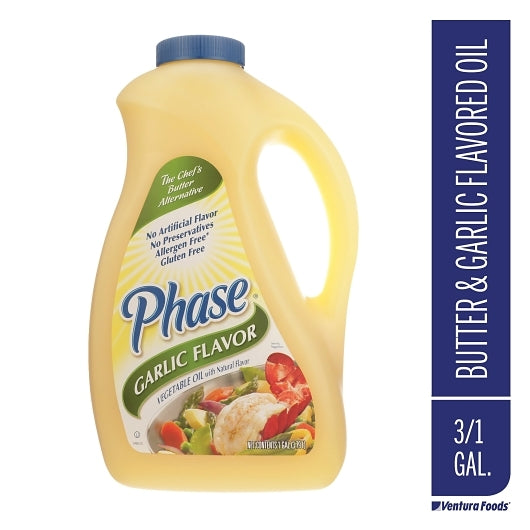 Phase Garlic Flavored Vegetable Oil With Artificial Butter Flavor, 3 x 1 GA Case - DOT product image 5