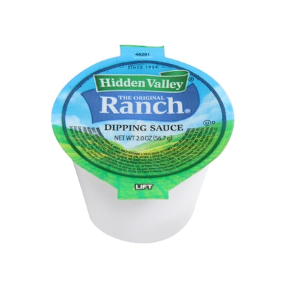 Hidden Valley Original Ranch Dressing Single Serve, 96 x 2 oz Case - Condiments & Sauces