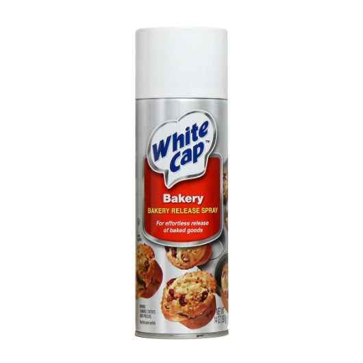 White Cap Baking Release Aerosol, 6 x 14 oz Case - Front/center packaged product image