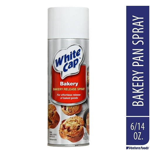 White Cap Baking Release Aerosol, 6 x 14 oz Case - Pantry Ingredients