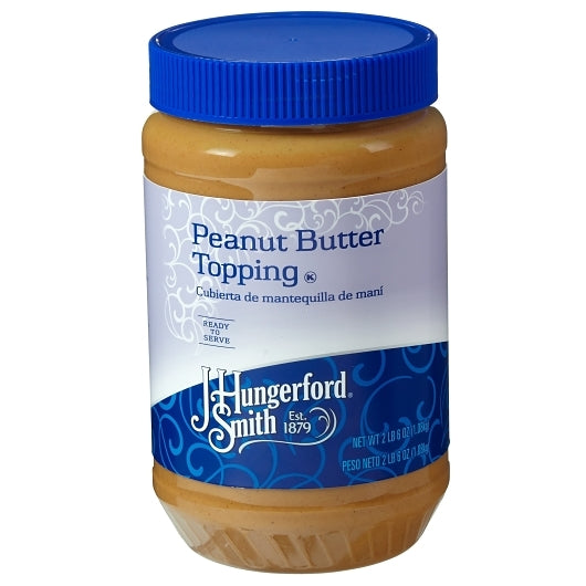 J. Hungerford Smith Peanut Butter Topping, 6 x 40 oz Case - Pantry Ingredients