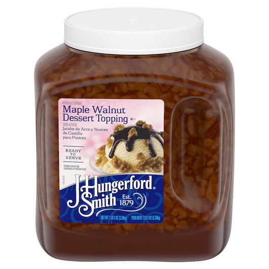 Jhs Walnut Sundae Topping, 3 x 115 oz Case - Bakery & Desserts