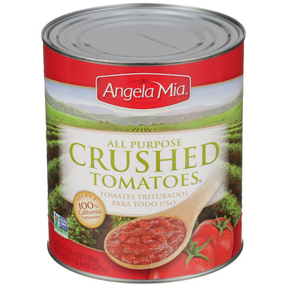 Angela Mia Crushed Tomatoes, 6 x 102 oz Case - Pantry Ingredients