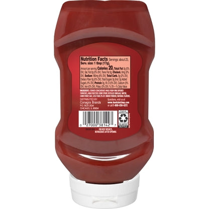 Hunts Tomato Ketchup Bottle Squeeze Bottle, 12 x 14 oz Case - Condiments & Sauces