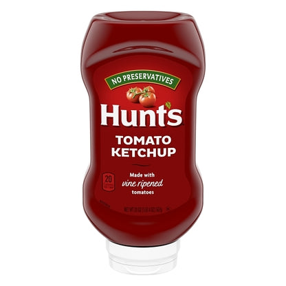 Hunts Tomato Ketchup Bottle Squeeze Bottle, 12 x 20 oz Case - DOT product image 2
