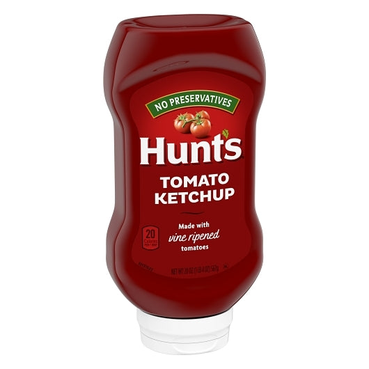 Hunts Tomato Ketchup Bottle Squeeze Bottle, 12 x 20 oz Case - DOT product image 3