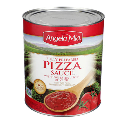 Angela Mia Fully Prepared Pizza Sauce, 6 x 106 oz Case - Condiments & Sauces