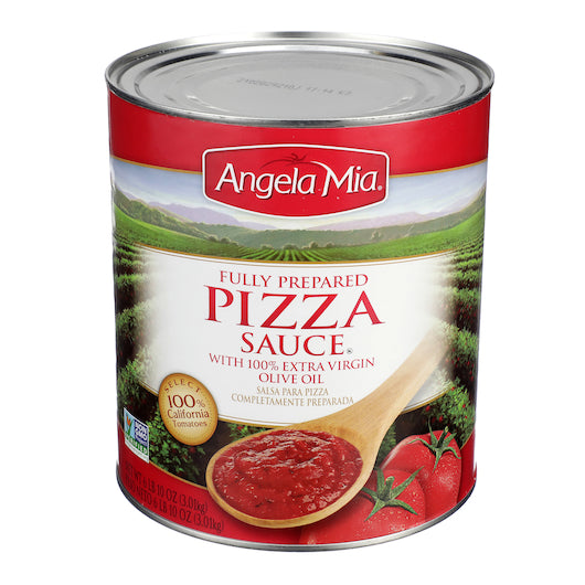 Angela Mia Fully Prepared Pizza Sauce, 6 x 106 oz Case - Condiments & Sauces