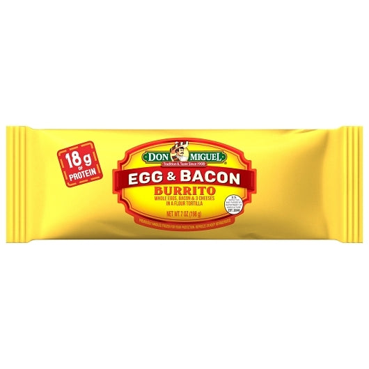 Don Miguel Bacon, Egg & Cheese Burrito, 12 x 7 oz Case - DOT product image 3