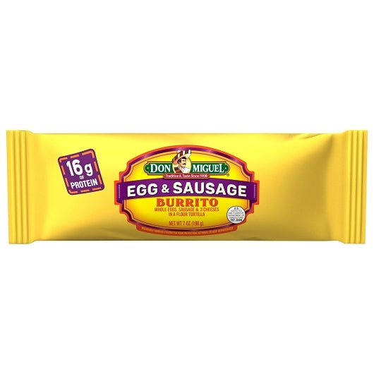 Don Miguel Egg Cheese and Sausage Burrito, 7 Ounce12 per case. - DOT product image 1